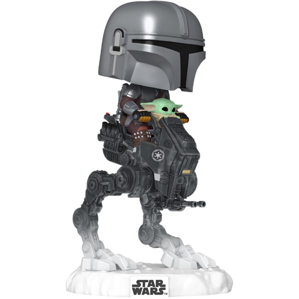 Фото - Колекційна фігурка FUNKO POP! Rides серії Мандалорець та Грогу - МАНДО З ГРОГУ НА СКЛАДІ (90812)